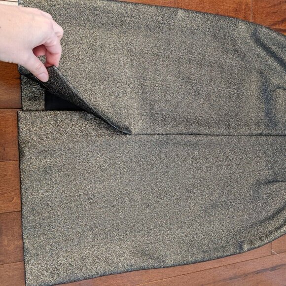 Rickie Freeman Teri Jon women's gold puff sleeve dress in size 8 - Picture 5 of 8